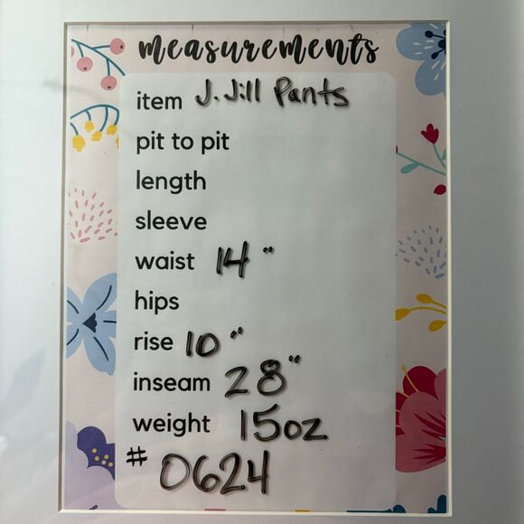 J. Jill Essential Cotton Stretch Pants White Woman's Size 10 - Picture 12 of 13